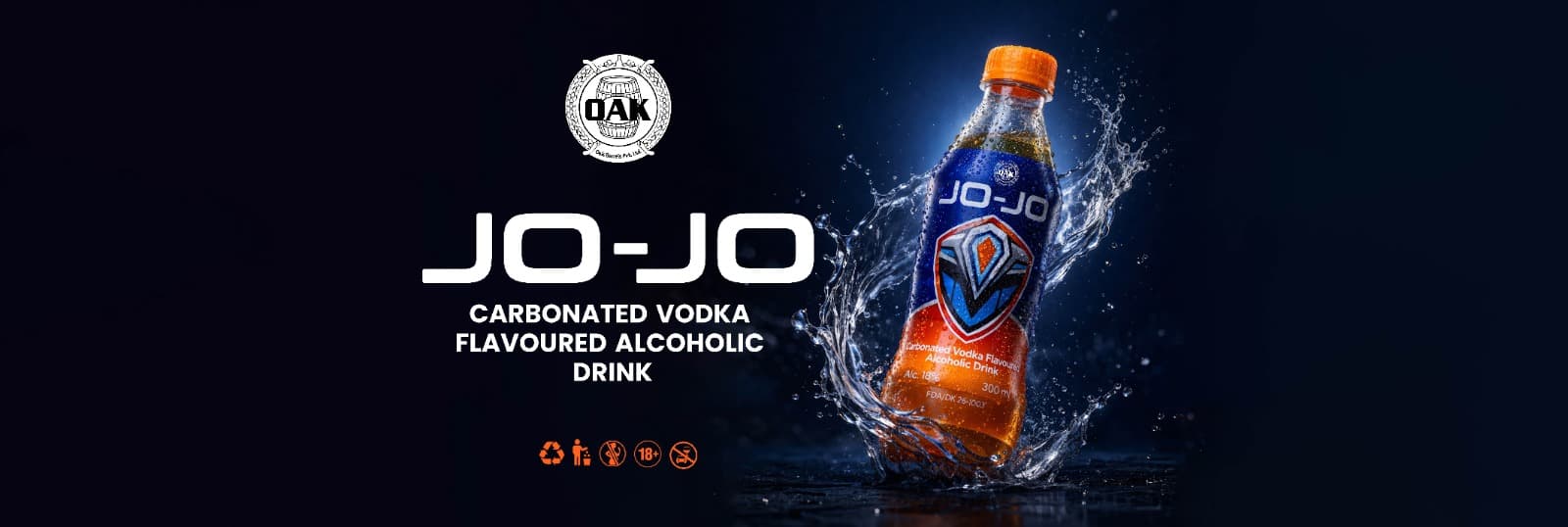Jo-Jo carbonated vodka flavoured alcoholic drink